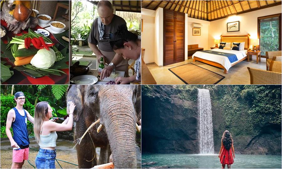 2D1N Mason Elephant Lodge + Cooking Class + Waterfalls Tour Package 1